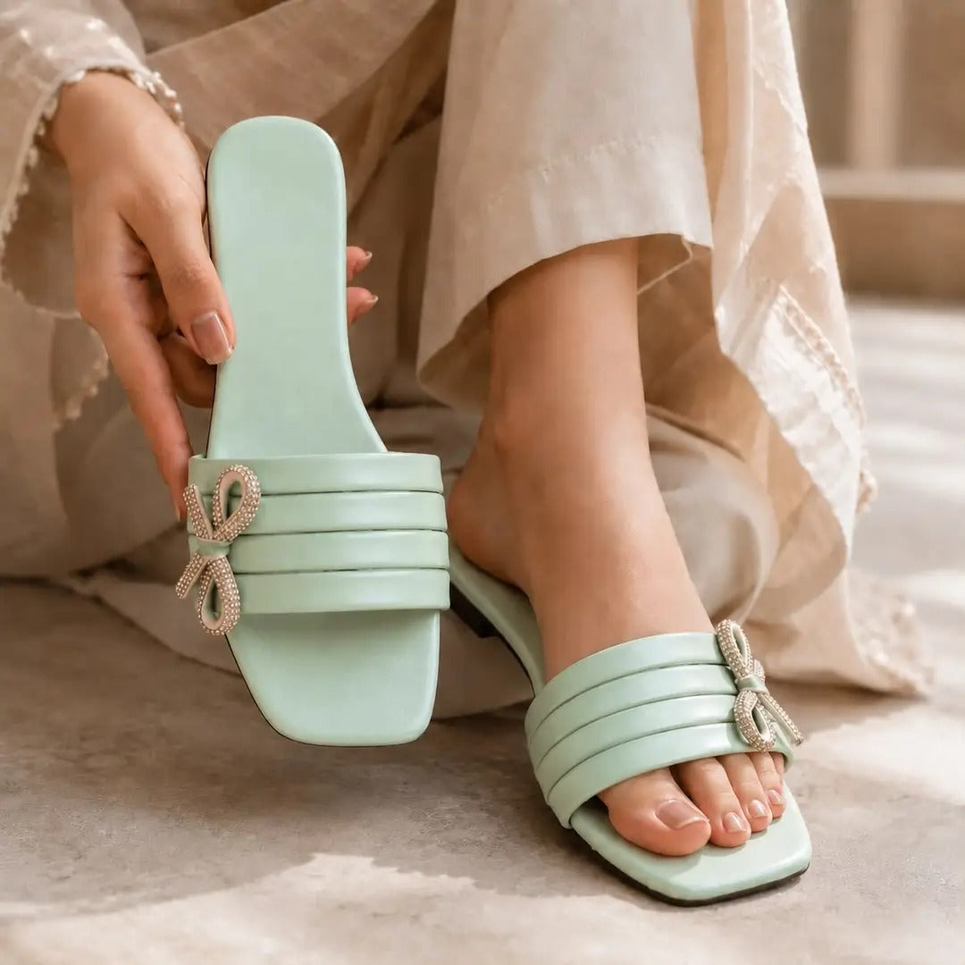 Women's Cork Fancy Flats Size 36 to 41