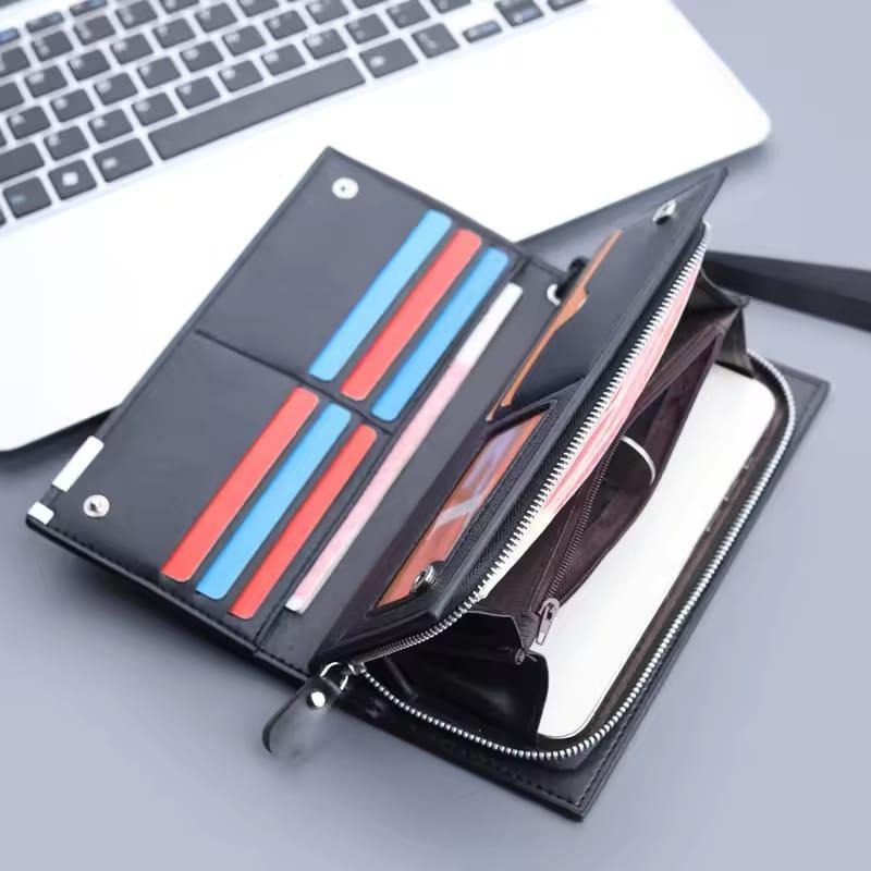Baellerry PU Leather Long Wallet Multicolor Unisex