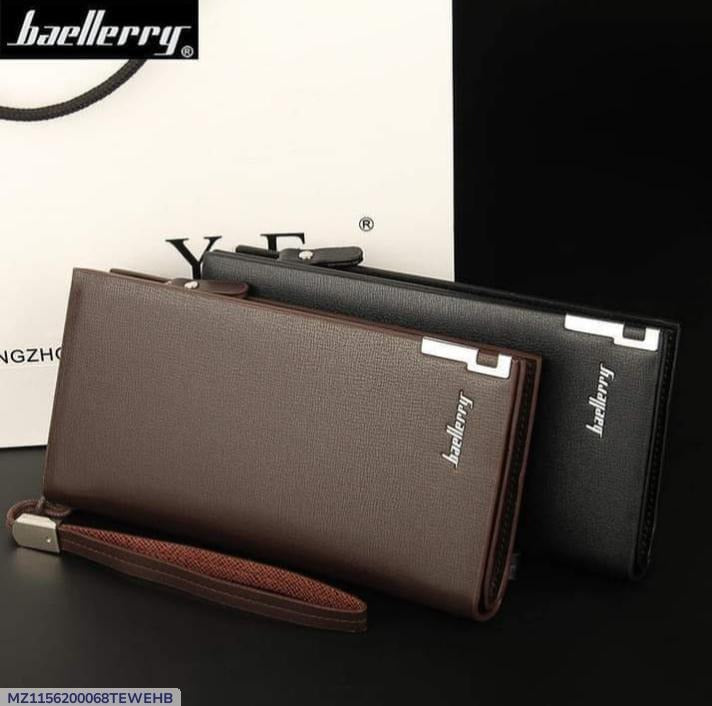Baellerry PU Leather Long Wallet Multicolor Unisex