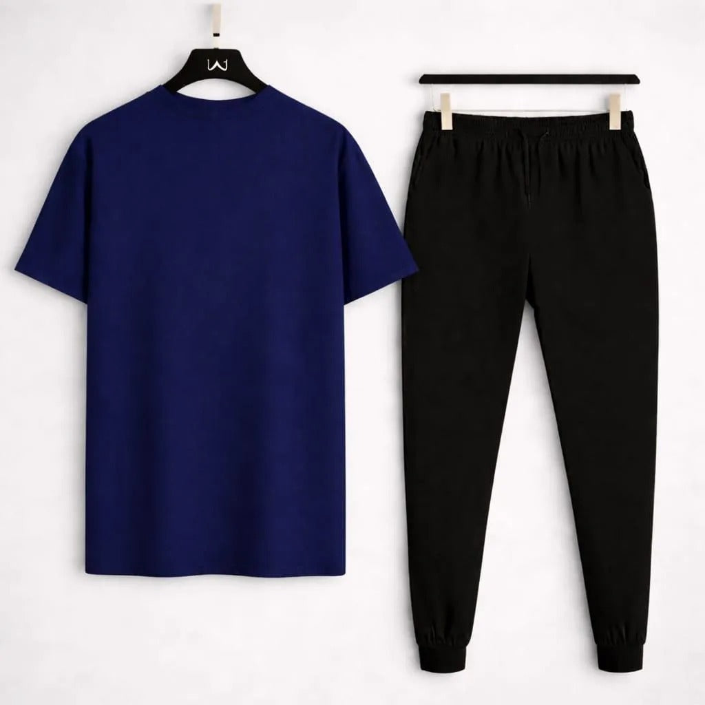 Audi Logo 2-Piece Cotton Track Suit Blue Black